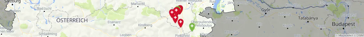 Map view for Pharmacies emergency services nearby Aspang-Markt (Neunkirchen, Niederösterreich)